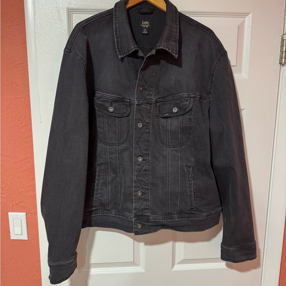 Lee Premium Black Denim Jean Jacket XXL - Picture 1 of 11